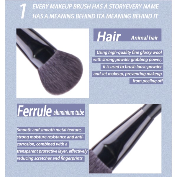 Pure Wool Precision Setting Brush, OEM/ODM Services Available-Product Code: Y07