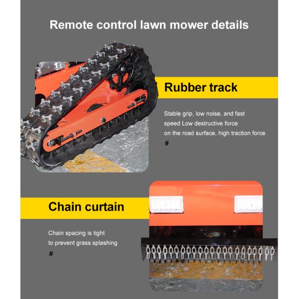 Free Shipping Multifunctional Remote Control Crawler Lawn Mower Remote Control Lawn Mower
