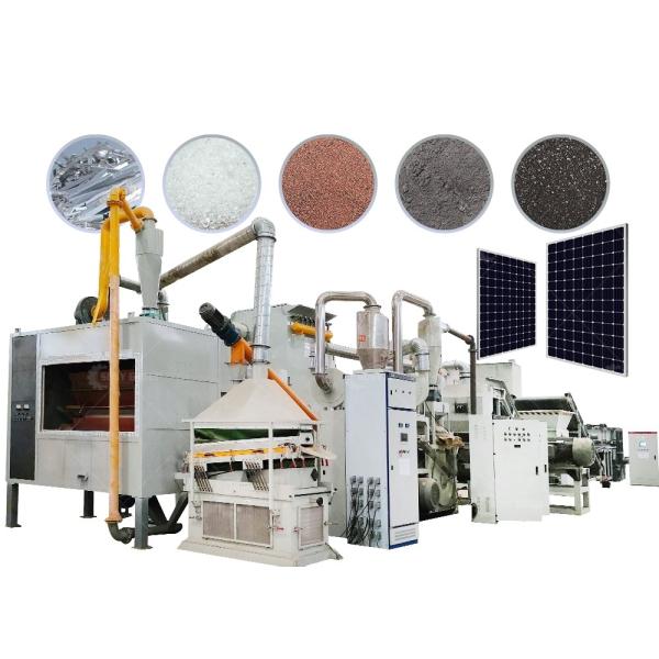 Quality Scrap PV Panels Processing Production Line Function of Solar Panel Recycling Machine for sale