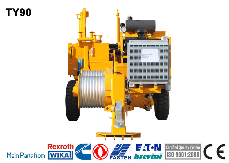 Cummins Engine Hydraulic Cable Puller Overhead Line Stringing Equipment