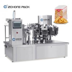  Pouches Type Rotary Vacuum Packaging Machine Chicken Feet Packaging Machine Manufactures