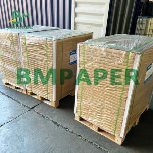 China 300g 400g Single Side Waterproof PE Coated Kraft Paper To Food Packing Boxes on sale