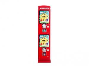 China OutDoor Red Metal Body Telephone Capsule Toy Dispenser  Vending Machine on sale