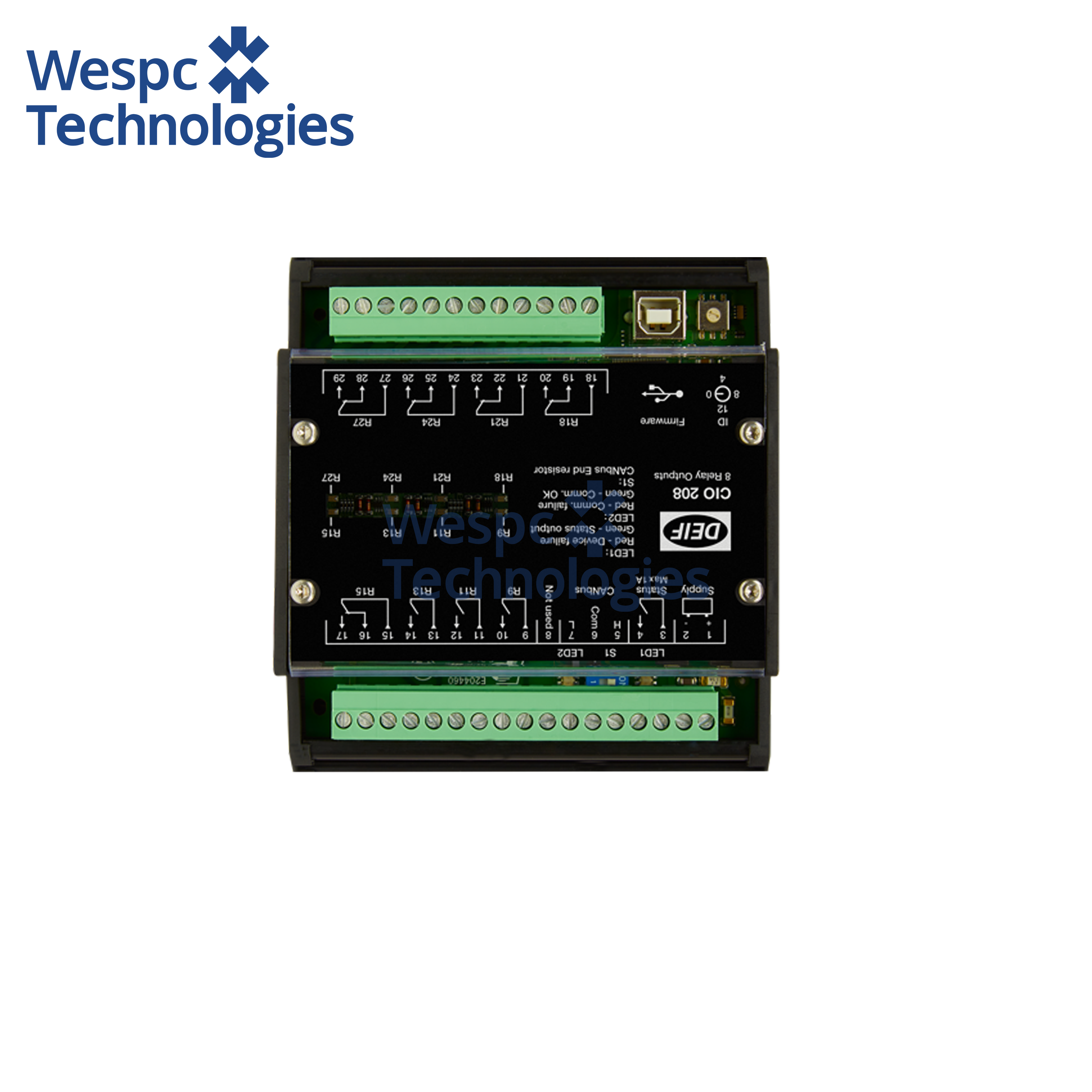 Wespc Original CIO 208 CAN Bus-based I/O Module Remote Output Expansion Module