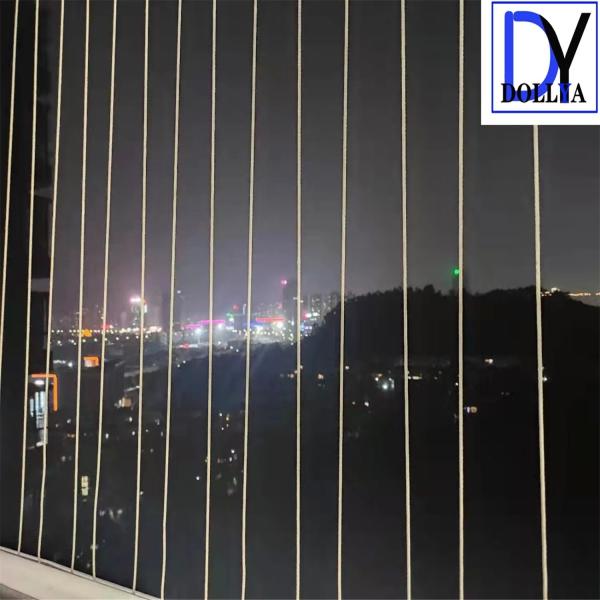 Quality Fixed Window Invisible Grille with Aluminum Alloy Frame and Nylon Coating for Home Security for sale