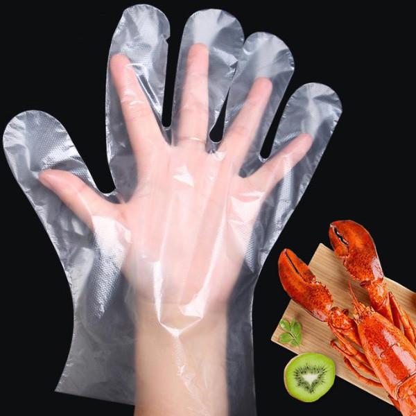 Quality Plastic HDPE/LDPE PE Disposable Poly Food Service Hand Gloves for sale