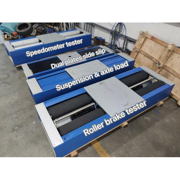 Quality 5-in-1 Roller Brake Tester with 4000kg Max Axle Load, Dual Plate Side Slip, and Industrial Control Computer for Vehicle Test Line for sale