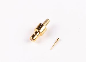  Gold Plated SMB Connector Straight Male Plug Crimp RF Coax Cable Connector Manufactures