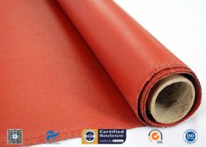 Insulation Fireproof Silicone Coated Glass Fabric , Silicone Impregnated Fabric Manufactures