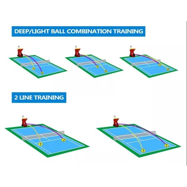 12VDC 120W 20KM/H Tennis Ball Machine For Training Multiple Mode