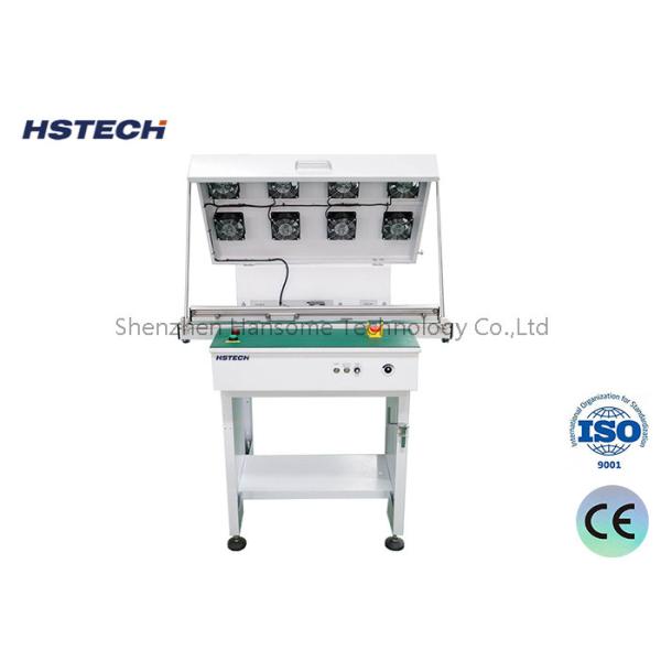 China Smooth Transportation Towerlight SMT Cooling Conveyor(With Fans) With Anti Static Flat Belt on sale China Smooth Transportation Towerlight SMT Cooling Conveyor(With Fans) With Anti Static Flat Belt on sale