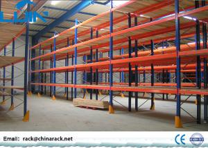  Q235 B Steel Industrial Storage Racks , Heavy Duty Metal Pallet Shelf Manufactures