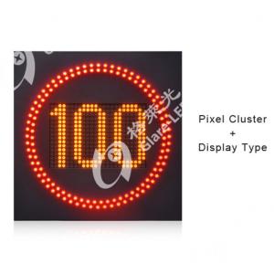  1.8m x 1.8m Led Flashing Speed Limit Sign with Radar Detection 415W Customized Size Manufactures