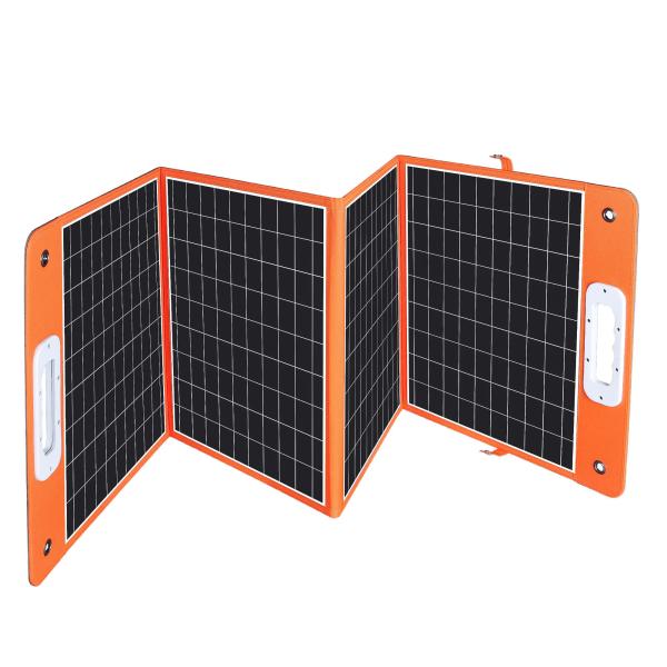 Quality Foldable Sunpower 100W Solar Panel Charger with USB Type-c DC Port for Camping and RV for sale