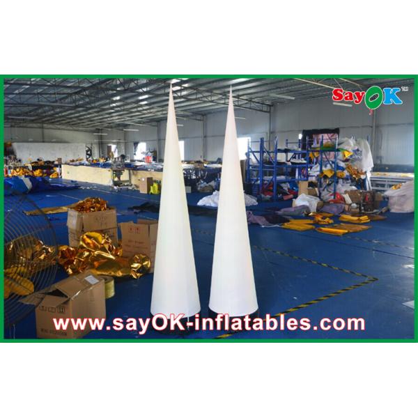 Logo Print Inflatable LED Cone Inflatable Lighting Decoration Waterproof For Advertising