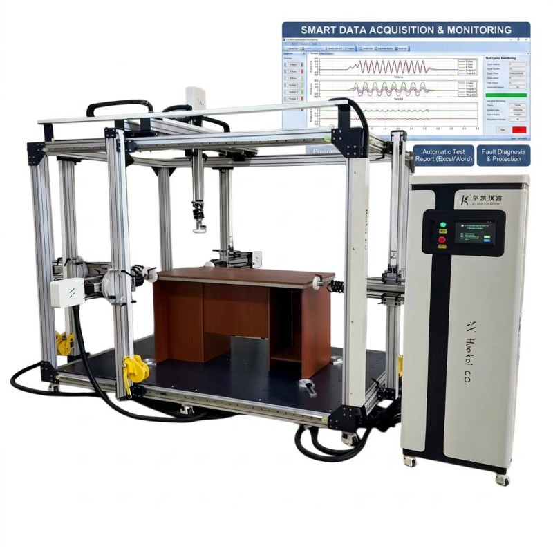Office Desk Fatigue Testing Machine 2000N Static Load Table Durability Tester Furniture Lab Equipment