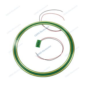 Pancake Slip Ring with PCB-style electric power and signal for robot arms
