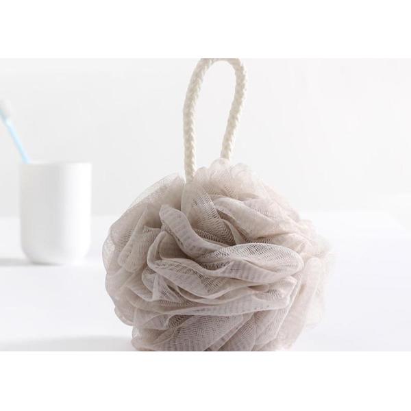 Puting bath body puff sponge scrub exfoliator multicolour shower bath net plastic 4 pack green grey coffee white