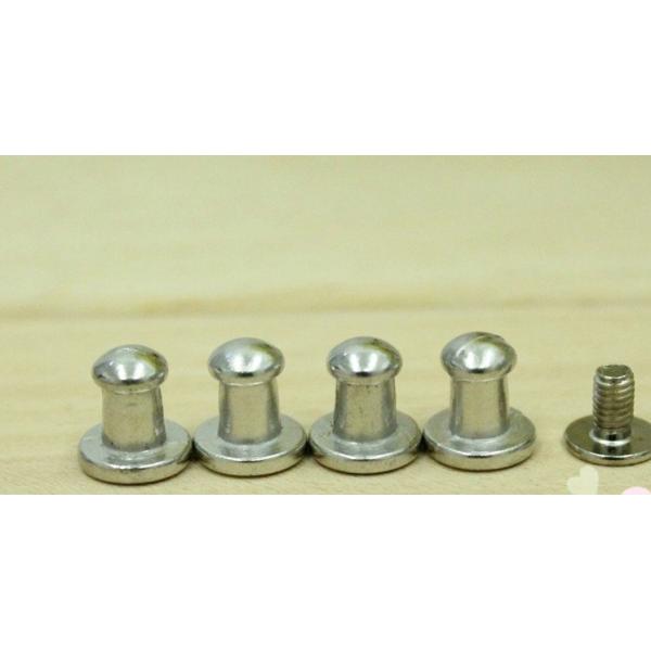 Leather Craft 5mm Head Screwback Button Stud Rose gold