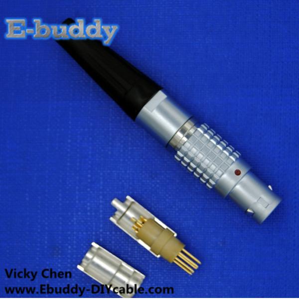Lemo Compatible Connector FHG 00B 0B 1B 2B Right Angle Circular Cable Connector 90 Degree Male Plug