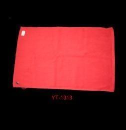  100% Cotton Golf Towel in Red Color with Hook as Yt-1313 Manufactures
