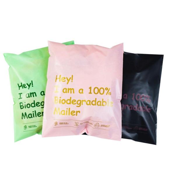 100% Biodegradable Cornstarch PLA Compostable Mailers Custom
