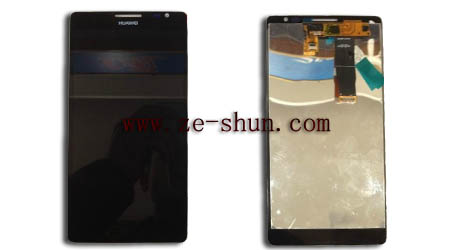 Black Cell Phone LCD Screen Replacement For Huawei Mate Complete