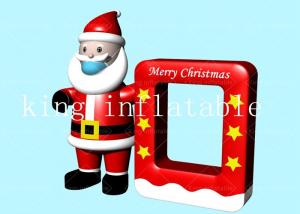  2.9x3m Air Blown Inflatable Santa Claus Model For Christmas Decoration Manufactures