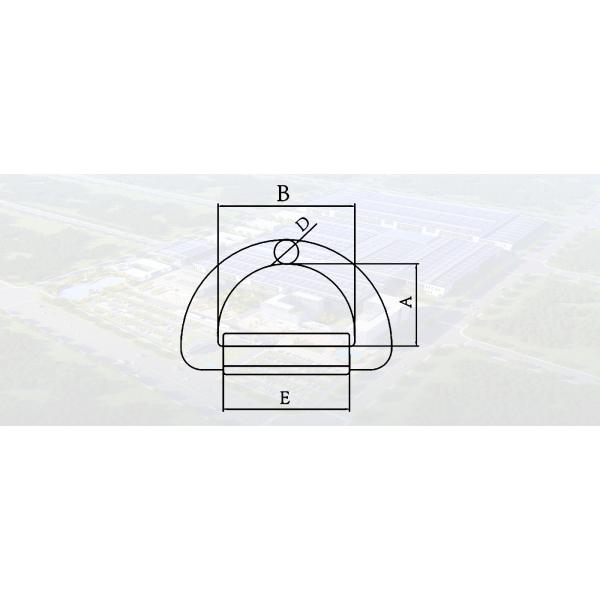 SLR310- FORGED D RING WITH WRAP