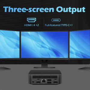 Single LAN Dual HDMI Intel N100 Mini PC DDR4 16GB For Home Office