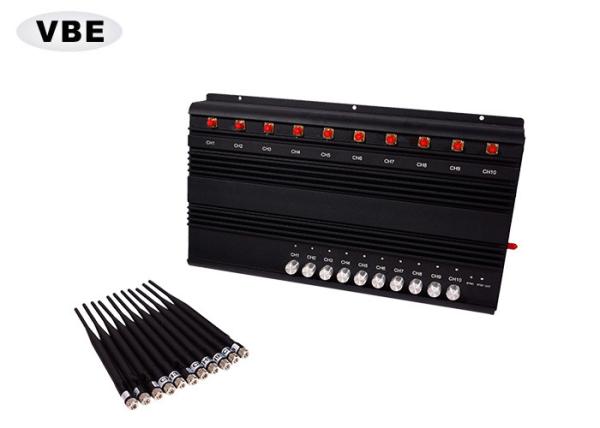 Quality 10 bands Wifi Signal Jammer Output Power Signal Synchronization System for sale