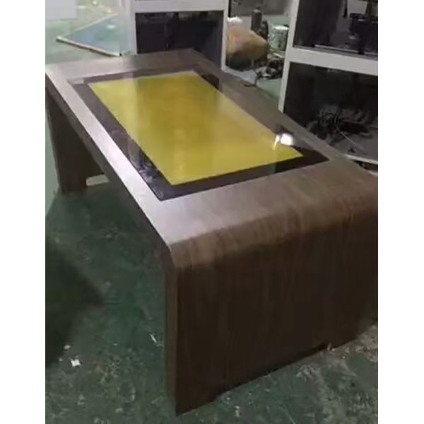 43 Inch Android Windows LCD Interactive Smart Screen Coffee Table with NFC Module Power Charging Station Camera Module