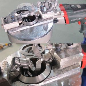 Self Centering Chamfering Portable Pipe Beveling Tool Cold Processing