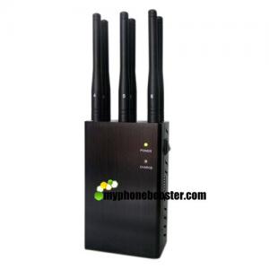  6 Antennas High Power Handheld Car Signal Jammer Blocker CDMA GSM 3G 4G LTE Lojack Wifi GPS RF Cell Phone Signal Jammer Manufactures