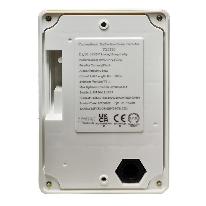 Effective Fire Detection LPCB Certified TX7130 Reflective Optical Beam Smoke