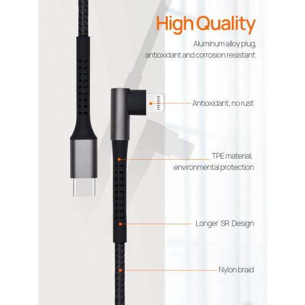 Smart C94 MFi USB C To Lightning Cable 3ft 6ft PD Fast Charging