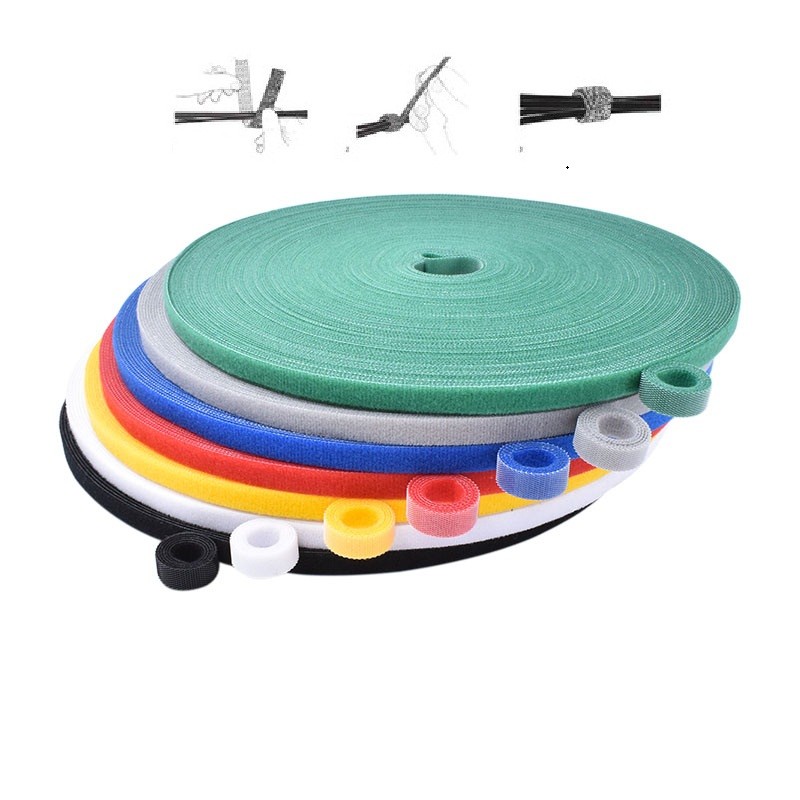  25m/Roll Nylon Hook And Loop Fastener ROSH Self Locking 0.7&quot; Manufactures