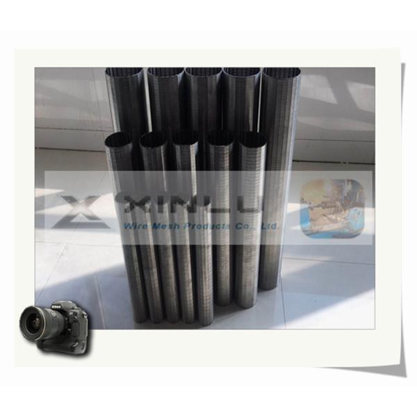 Filter Water Well Screen Pipe Wire Wrapped SS304L V Shape Strainer Pipe