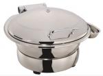 Round Stainless Steel Induction Chafing Dish Optional φ36cm Food Pan 6.0Ltr with