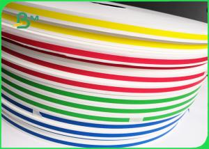  60gsm Virgin Red / Green Printed Food Grade Paper to Make Paper Straws Manufactures
