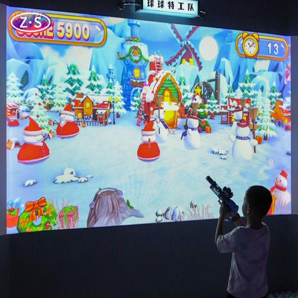  3800lm 1024*768 Interactive Wall Projection Game All In One Projector Interactive Wall Manufactures