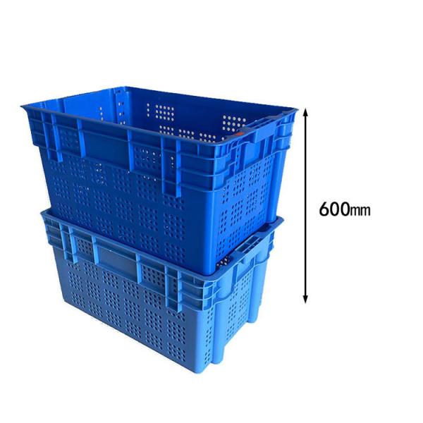 Quality Recyclable HDPE  Plastic Crates 200lbs Stackable Storage Crates for sale