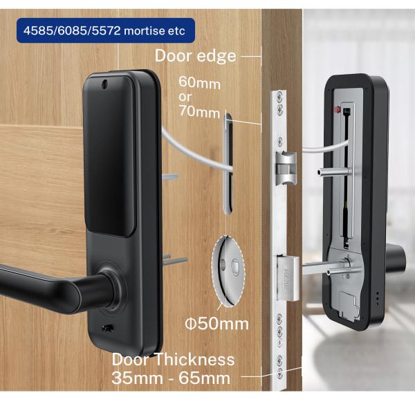 Quality ROSH Electronic Deadbolt Lock Wifi Keyless Remote Control Replaceable Cylinder for sale