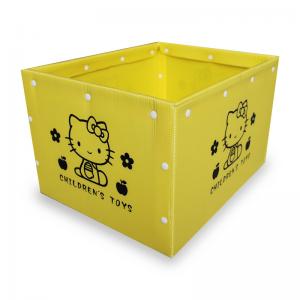  Custom made cheap pp corrugated plastic storage box with lid Manufactures
