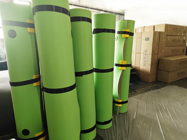 Quality Customized Size Color Water Mat Floating Pad 3 Layer Tear Resistant XPE Foam with a Elastic Bungee Tether Floating Mat for sale