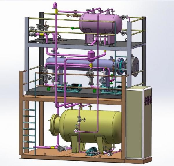 Fluid Type Crude Oil Heater High Efficiency With Safe And Reliable Structure