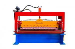  Industrial Metal Roof Panel Machine , Blue Color Roofing Sheet Forming Machine Manufactures