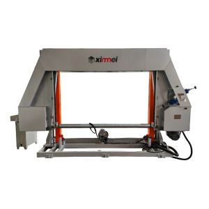 Splitting Block Foam Into Thin Slices Horizontal PU Foam Cutting Machine With