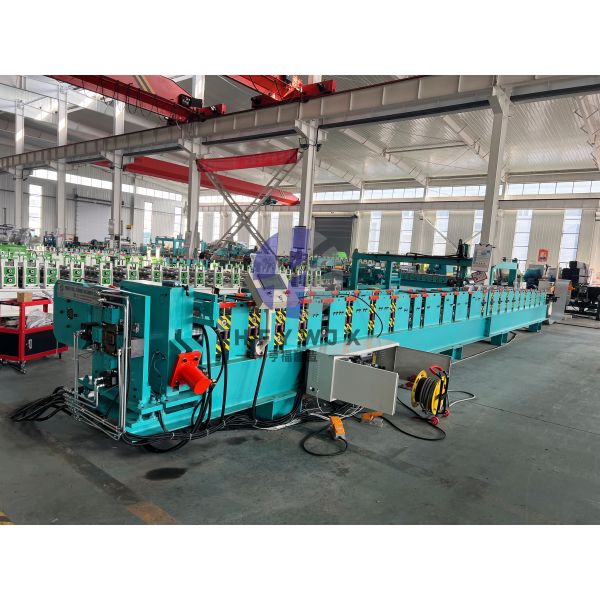 High Efficiency Automatic Downpipe Forming Machine 24 Forming Rolls and Customizable Profiles