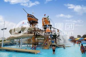  Funny Aqua Playground Fun Water Slides Combination With Biggest Water Slide For Family Manufactures